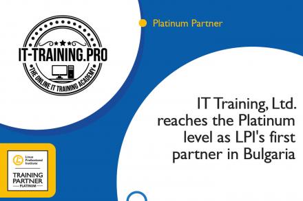 IT Training, Ltd. reaches the Platinum level as LPI’s first partner in Bulgaria