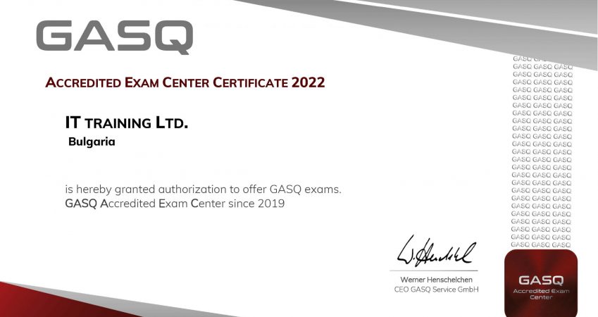 ISTQB Certification Center 2022 by GASQ